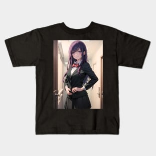 Oshi No Ko In A Black Suit Kids T-Shirt